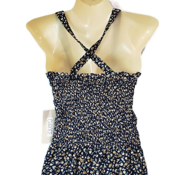 NWT Chance Jumpsuit Printed Smocked Multicolor - Picture 4 of 8